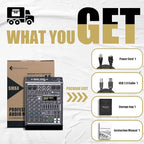 Professional Audio Mixer 4 Channel Sound Board Console System 99 DSP DJ Mixer - Image 8