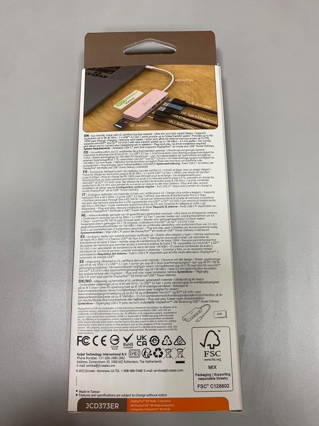 j5create USB-C Pink Multi-Port Hub - Image 10