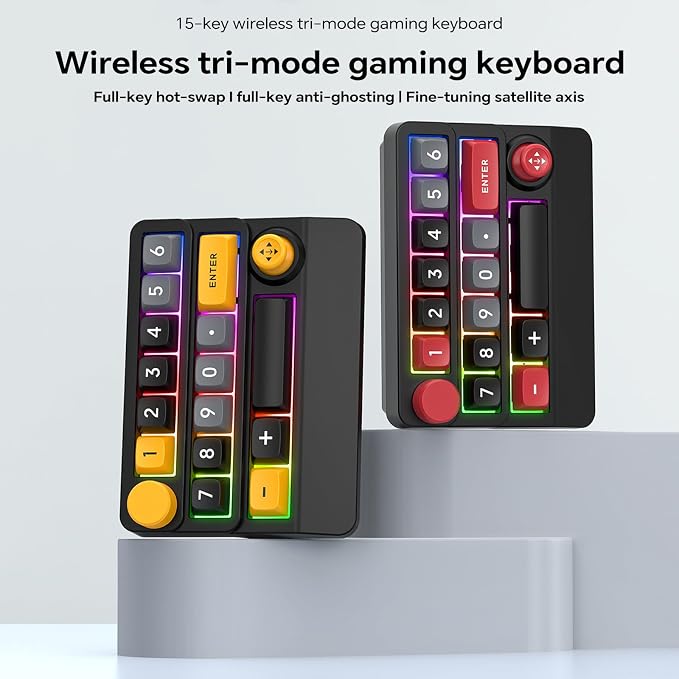 Adventurers W909 Wireless RGB Mechanical Numeric Keypad, Hot-Swappable - Image 2
