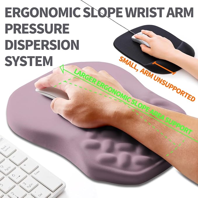 Ergonomic Slope Mouse Pad Wrist Support, Wrist Rest Mousepad - Image 2