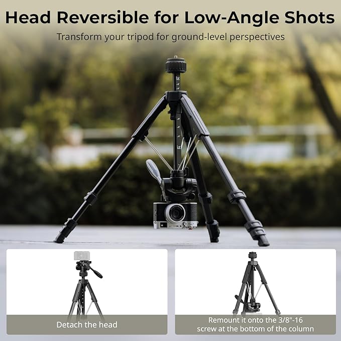SmallRig 71" Camera Tripod Stand AP-21, Travel Tripod - Image 5