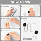 SaiTech IT Magnetic Cable Clips, Cord Organizer Holder, - Image 3