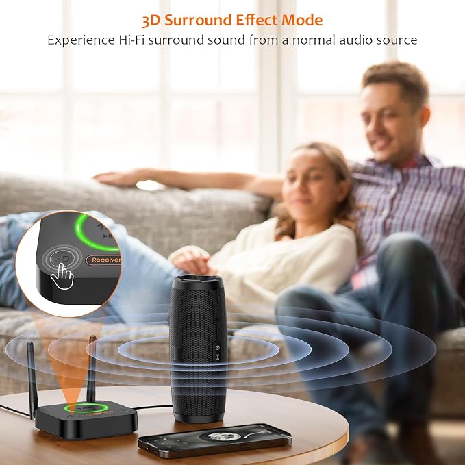 1Mii B06Pro Long Range Bluetooth Receiver, HiFi Wireless Audio Adapter - Image 6