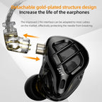 KZ ZAR in-Ear Monitor 7BA+1DD Hybrid 8 Drivers Gaming Earbuds HiFi Bass Noise - Image 5
