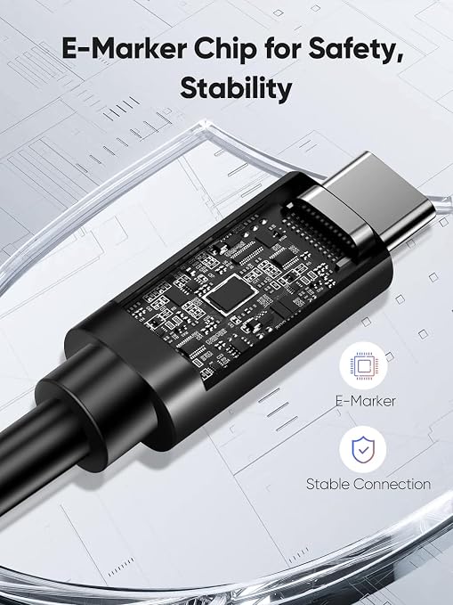CableCreation 80Gbps USB 4 Cable 3.3FT, 120Gbps Bandwidth, 8K 60Hz Display - Image 6