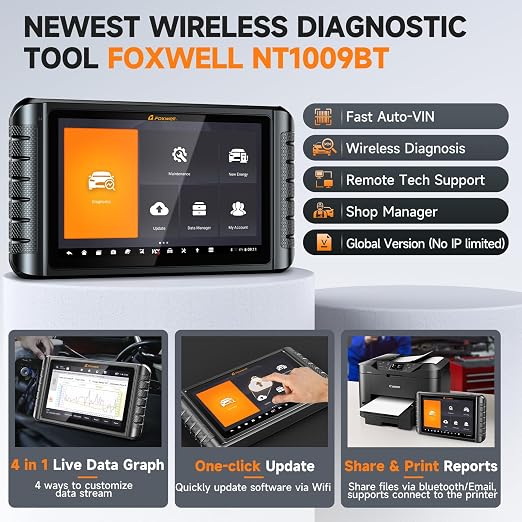 FOXWELL NT1009 All-System Bi-Directional Scan Tool - Image 8
