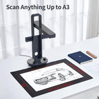 CZUR Aura Pro Book & Document Scanner, Capture A3 & A4, Auto-Flatten & Deskew - Image 6
