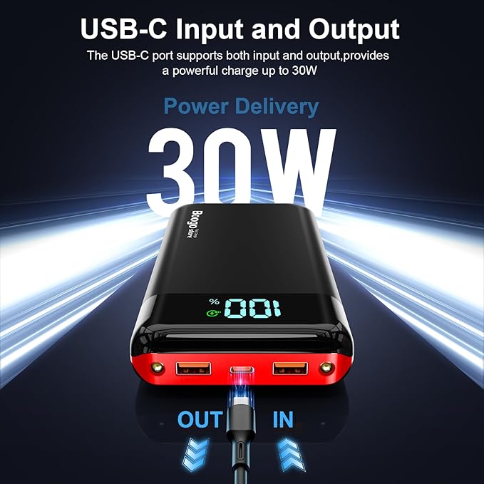 Portable Charger Power Bank 52800mAh Powerbank PD 30W and QC 4.0 Fast Charging - Image 2