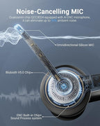 Wireless Headset with AI Noise Cancelling Microphone Bluetooth Headset - Image 4