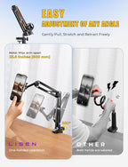 LISEN Gooseneck Phone Holder for Bed Magsafe Phone Stand for iPhone 16 15 Stand - Image 3