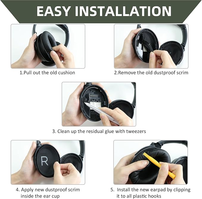 Replacement Ear Pads for Bose QuietComfort 45/QuietComfort SE/New QuietComfort - Image 6