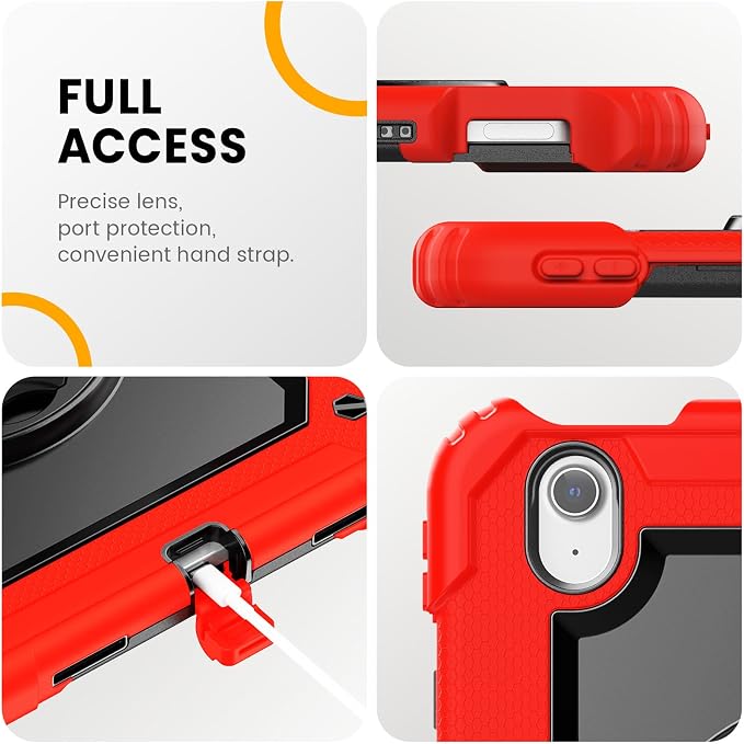 timecity Case for iPad Air 11 Inch M3/ M2, 360° Rotating Stand, Pencil Holder & - Image 7
