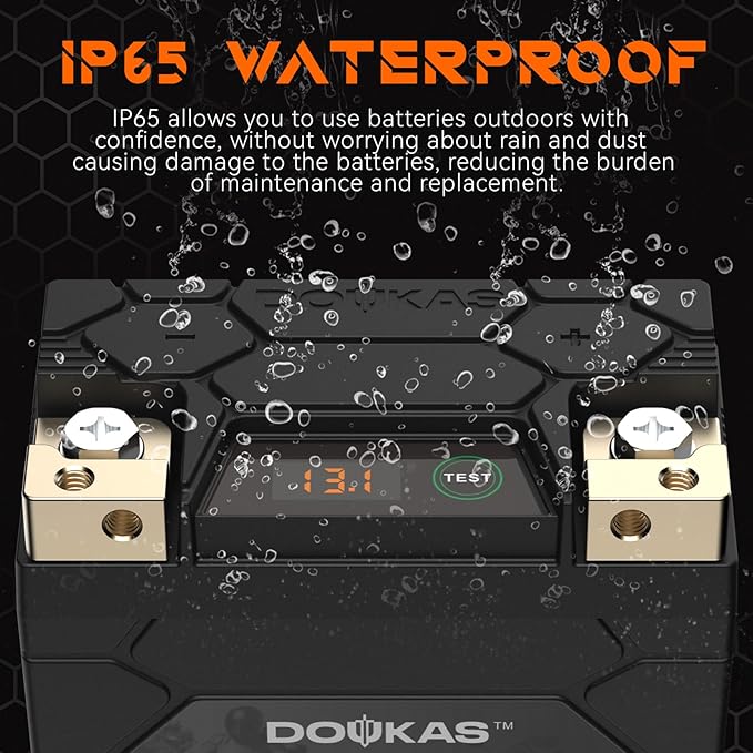 DKL5 300A LiFePO4 Motorcycle Lithium Battery, 12V 2Ah Powersports Battery - Image 5