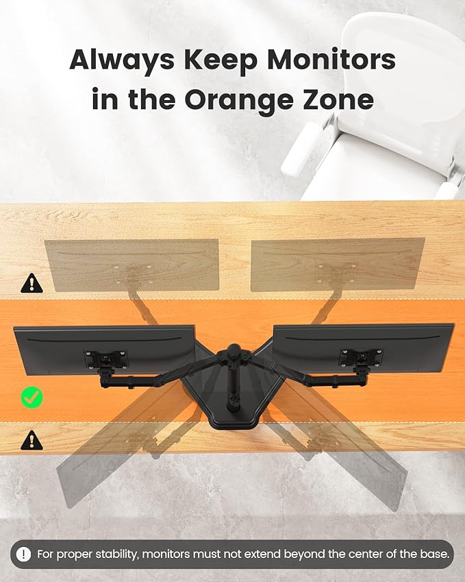 ErGear Freestanding Dual Monitor Stand - Image 7