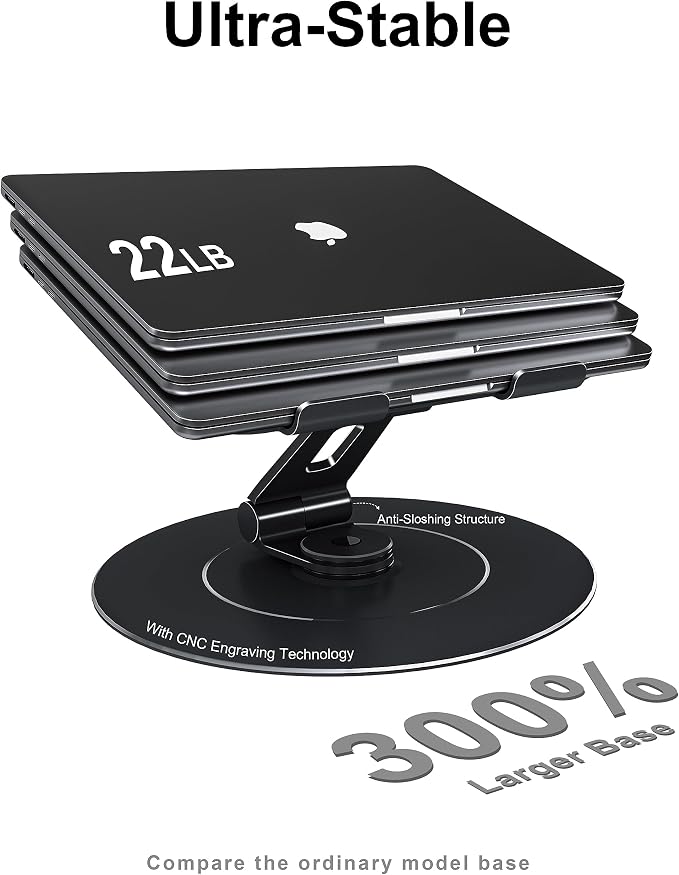 Ultra-Stable Swivel Laptop Stand - Image 3