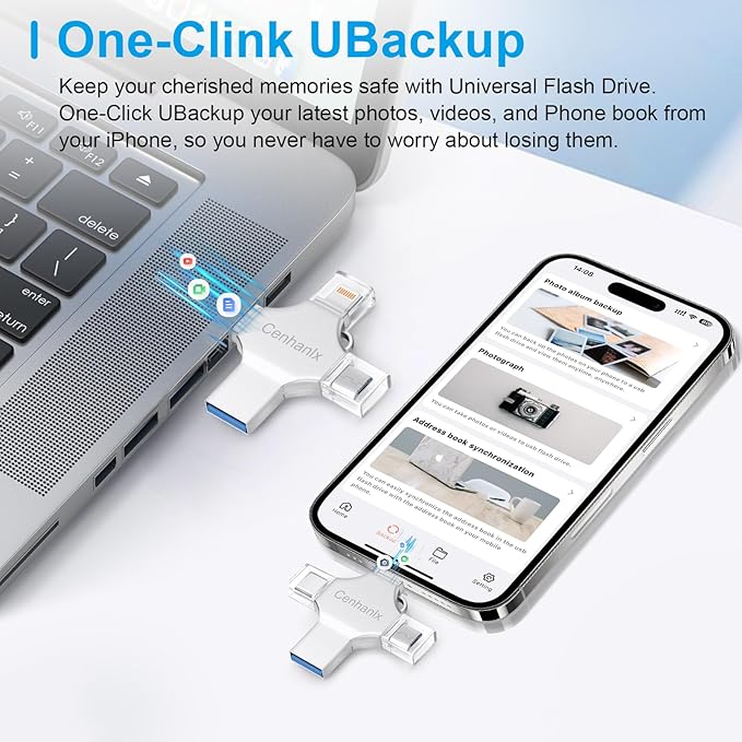 Photo Stick USB Flash Drive128GB Memory Stick Omni USB 3.0 High Speed Thumb - Image 3