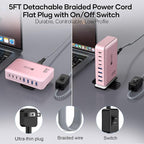 8-Port USB C Fast Charger Block 200W - Image 5