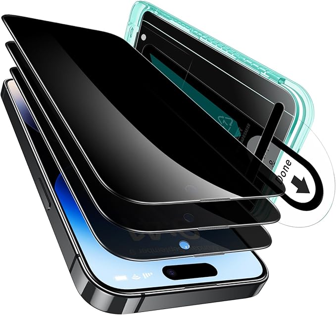ESR 3 Pack for iPhone 14 Pro Max Privacy Screen Protector, Anti-spy by ESR