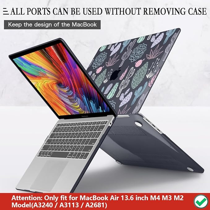 CISSOOK Laptop Hard Shell Case for MacBook Air 13.6 Inch Case 2025 2024 2022 - Image 5