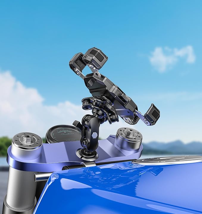 Motorcycle Fork Stem Phone Mount - Image 9
