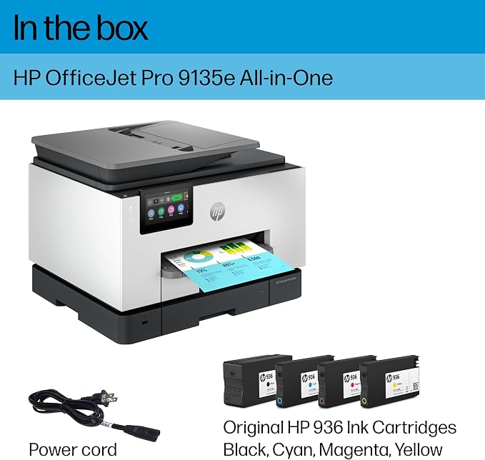 HP OfficeJet Pro 9135e All-in-One Printer, Printer-for-Small Medium Business - Image 6