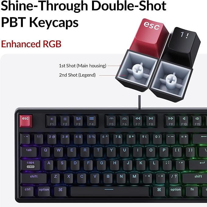 Keychron C3 Pro TKL 80% Wired Mechanical Keyboard, 8K Polling Rate, QMK/VIA - Image 6