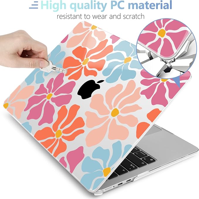 MEEgoodo Case for MacBook Air M4/M3/M2 13.6 inch 2025 2024 2022, Fit Model - Image 4
