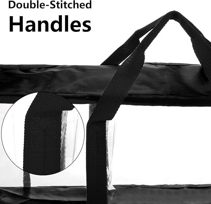 Fasmov 6 Pcs DVD Storage Bags Hold up to 240 DVDs, Water Resistant DVD Holder - Image 3