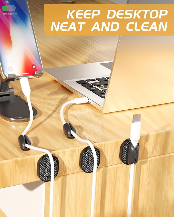 6 Pack Puretor Cord Organizer Holders - Image 6