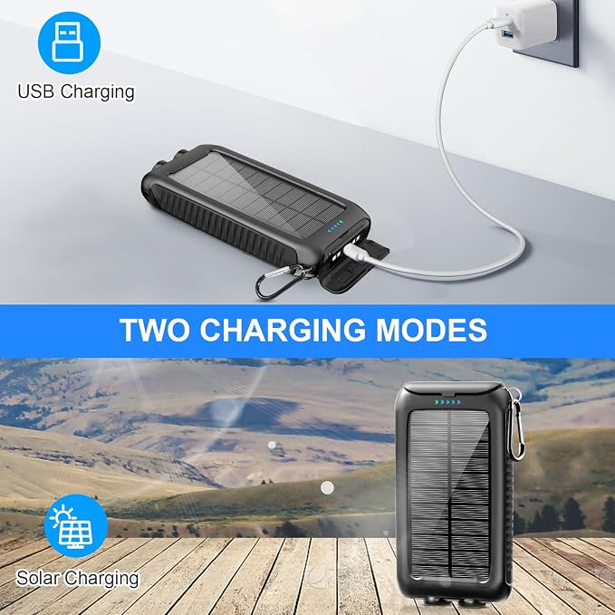 Solar-Charger-Power-Bank-49800mAh Portable Solar Phone Charger - Image 4