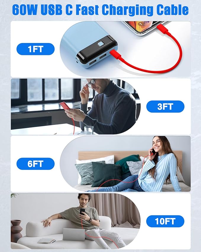 10Pack Bulk USB C to USB C Cable - Image 5