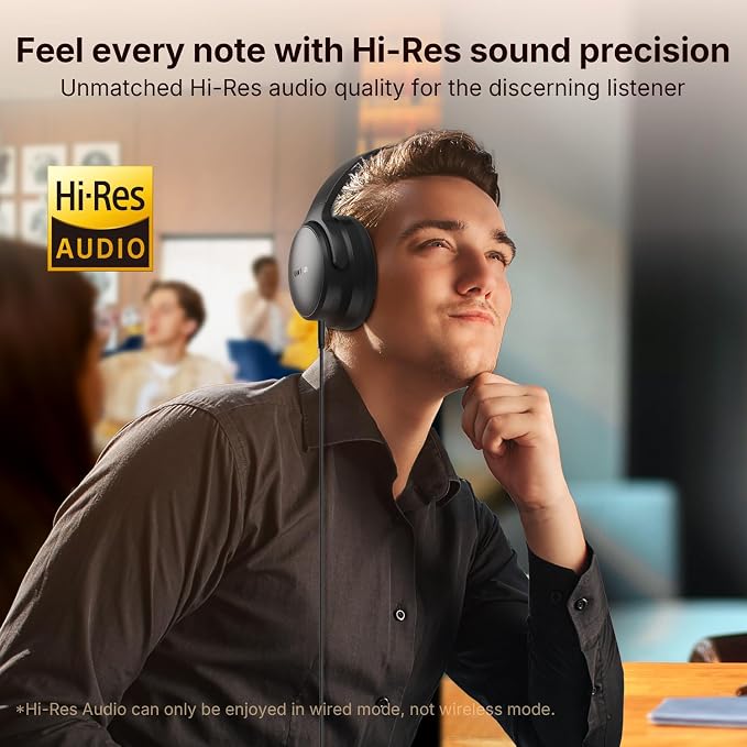 EarFun Tune Pro Active Noise Canceling Headphones, Wireless Bluetooth Headphones - Image 4