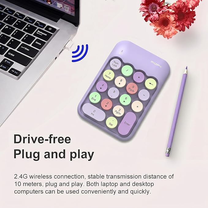 Lomiluskr Cute Wireless Number Keypad - Image 4