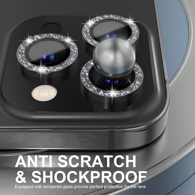 Choiche [3+1 for iPhone 14 Pro/iPhone 14 Pro Max Camera Lens Protector Bling - Image 3
