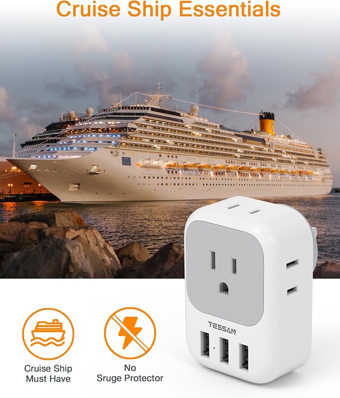 TESSAN USB Charger Block, Wall Plug Adapter - Image 4