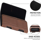 BECPLT for Galaxy S25 Ultra S24+ S23 Ultra Holster Leather Carrying Cell Phone - Image 4