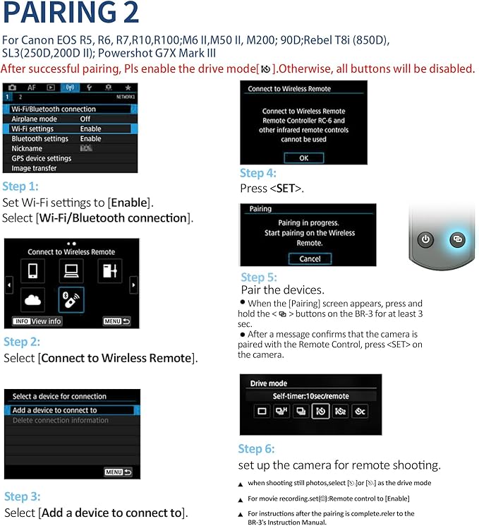 AODELAN for Canon Rechargeable Wireless Shutter Release Camera Remote Control - Image 8
