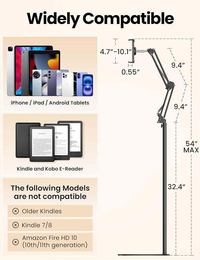 Kindle Floor Stand Holder with Remote Page Turner - Image 6