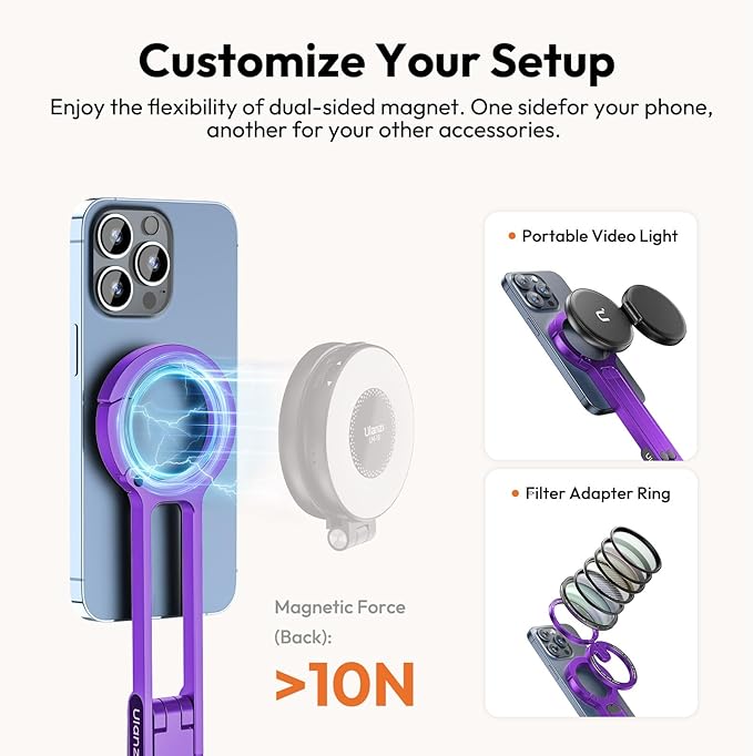 ULANZI MA30 Magnetic Phone Tripod Stand - Image 6