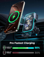 JOYROOM Wireless Car Charger Mount【Dual Coil】 Car Phone Holder Charger - Image 2