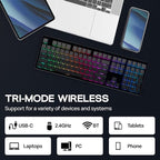EPOMAKER TH108 Full Size Mechanical Keyboard, Wireless Gaming Keyboard - Image 4