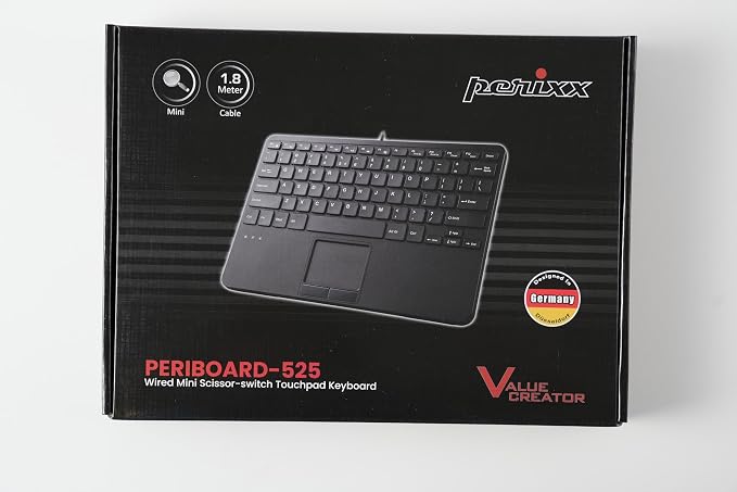 Perixx PERIBOARD-525 US, Wired Mini USB Keyboard - Image 8