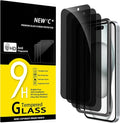 NEW'C 3 Pack Privacy for iPhone 16, iPhone 15 Screen Protector, Anti-Spy by NEWC