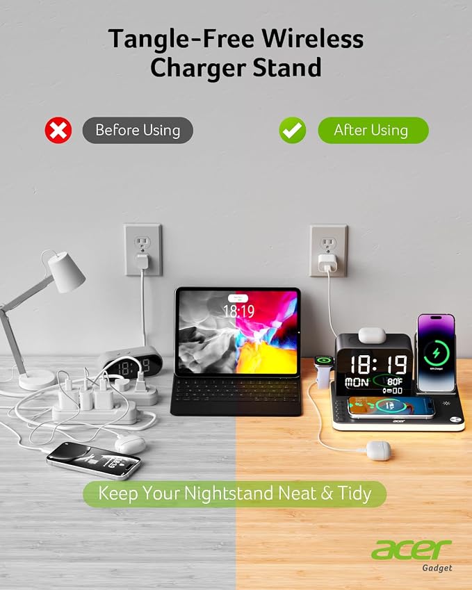 acer 7-in-1 Wireless Charging Station: Charger Stand - Image 6