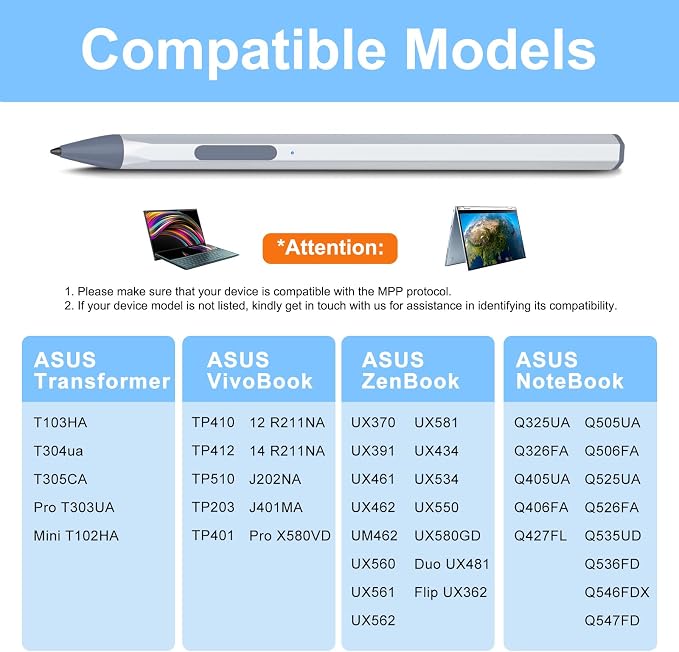 ASUS Stylus Pen for Transformer/Vivobook Flip/Notebook Touchscreen Laptop/Tablet - Image 2