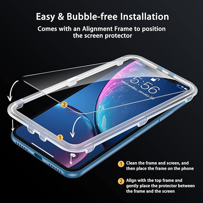 UNBREAKcable Screen Protector for iPhone 11/iPhone XR, Double Shatterproof - Image 2