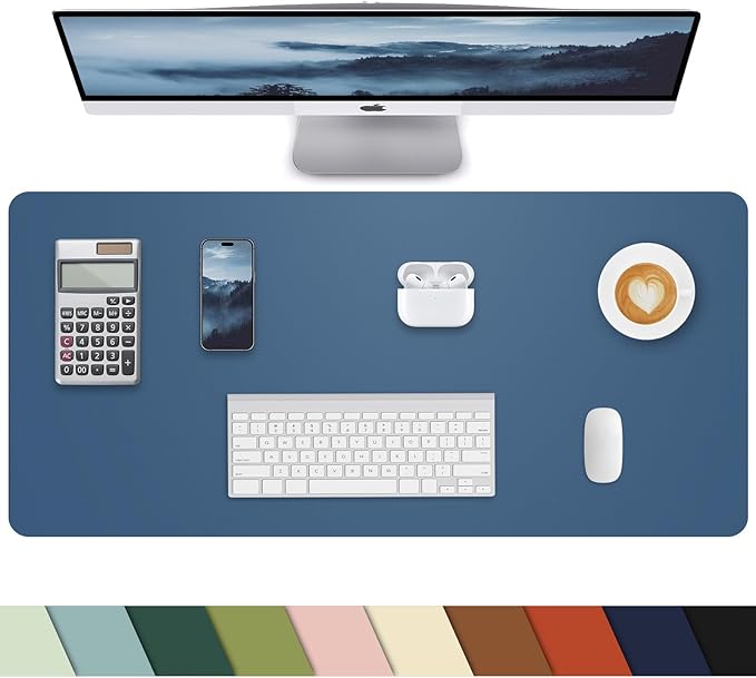 Pu Leather Desk Protector, Non-Slip Laptop Mat by cebowa