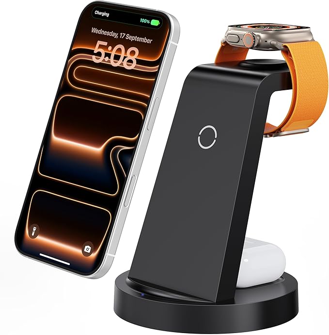 Anlmz 3 in 1 Charging Station for iPhone, Wireless Charger for iPhone 17 16e 16 - Image 8