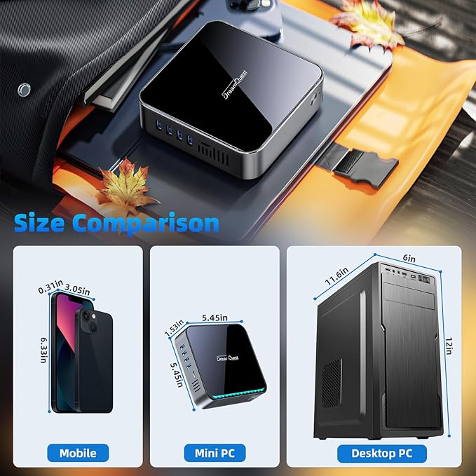 DreamQuest Mini PC 12th Gen N95, 32GB RAM, 1TB M.2 SSD, 4K HDMI, Gigabit LAN - Image 7