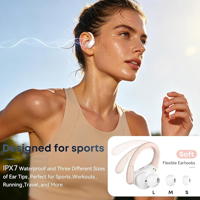 HAOYUYAN Sports Bluetooth Headphones, 80Hrs Playtime Wireless Earbuds - Image 2